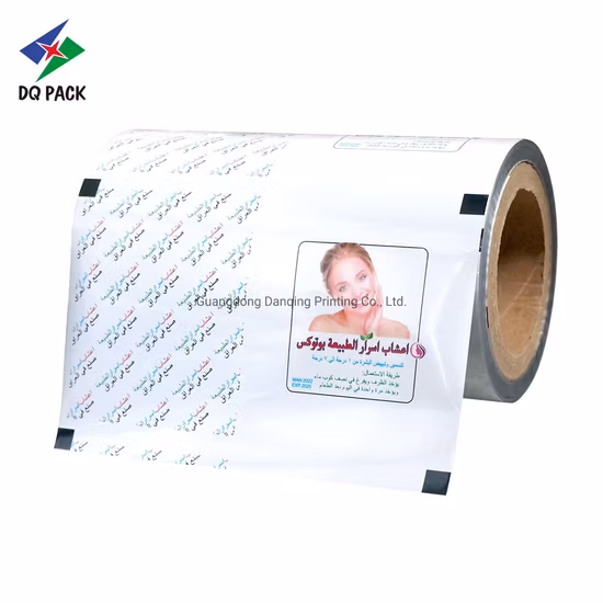 Dq Pack Pellicola in rotolo liquido di alta qualità Pellicola in rotolo liquida Pellicola per imballaggio in plastica stampata personalizzata per shampoo per bambini e gel doccia