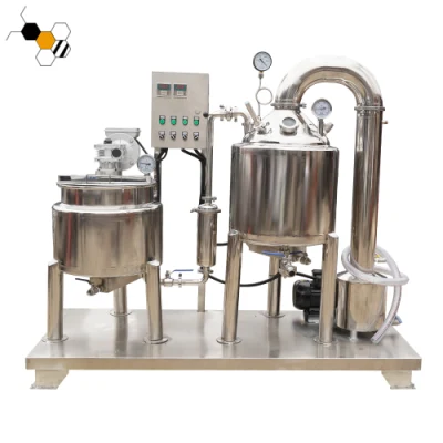 Macchine per la lavorazione del miele da 0,5 tonnellate Preriscaldamento del miele Miscelazione Filtraggio Concentrazione